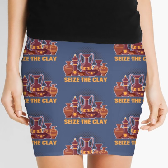 Discover Pottery Seize The Clay Pottery Pots Mud Clay Women's Mini Skirts