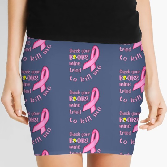 Discover Womens Check Your Boobs Mine Tried To Kill Me Women's Mini Skirts