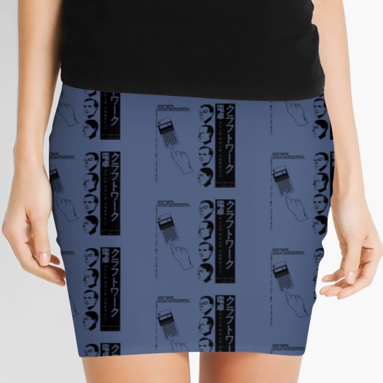 Discover Kraftwerk Japanese Pocket Calculator Music Computer World Women's Mini Skirts