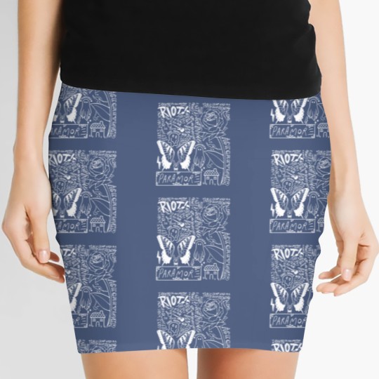 Discover Paramore Doodle Art Women's Mini Skirts, Vintage Paramore Album Lyrics Merch Women's Mini Skirts