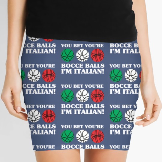 Discover You Bet your Bocce Balls - I'm Italian Women's Mini Skirts