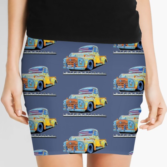 Discover 1951 1952 INTERNATIONAL HARVESTER PICK UP RATROD Women's Mini Skirts
