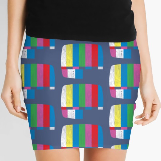 Discover Test Pattern Women's Mini Skirts