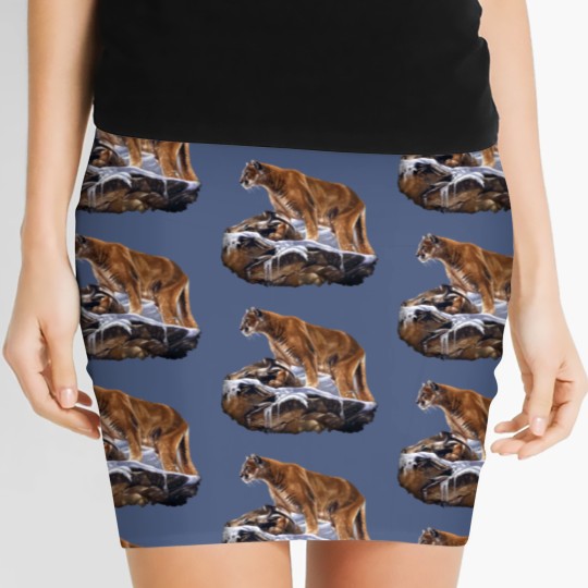 Discover Mountain Lion Cougar Women's Mini Skirts