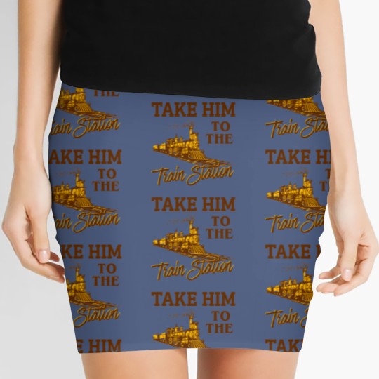 Discover Take Him To The Train Station, yellowst Lover Women's Mini Skirts