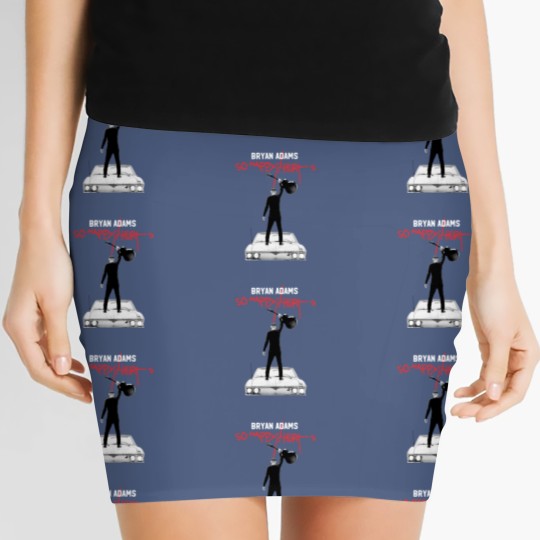 Discover Color Bryan Adams Tour 2023 Women's Mini Skirts, So Happy Hurts Tour, Vintage Bryan Adams Women's Mini Skirts
