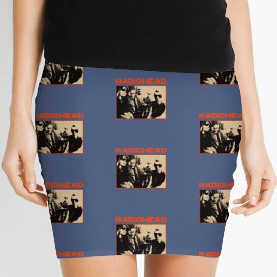 Discover Radiohead Cotton New Vintage Band Women's Mini Skirts