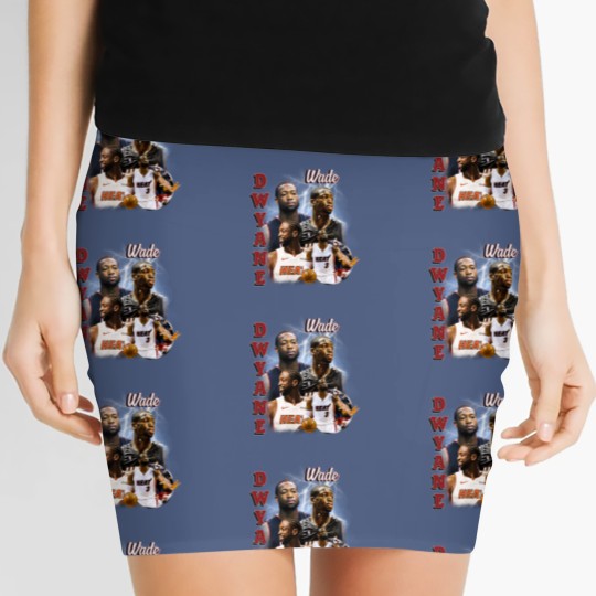 Discover Dwyane Wade Vintage Women's Mini Skirts, Vintage 90s Graphic Style Dwyane Wade Women's Mini Skirts