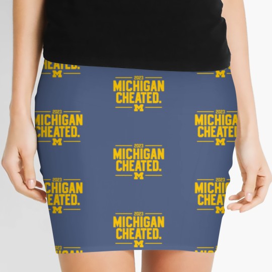 Discover Michigan Cheated College Football Fan Women's Mini Skirts