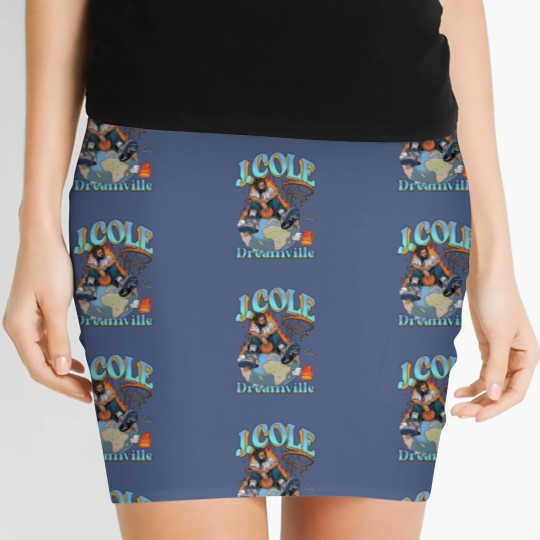 Discover J Cole Dreamville Vintage Women's Mini Skirts, J Cole Women's Mini Skirts, Rap Hip Hop, J Cole Merch