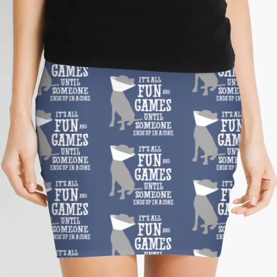 Discover Its all fun and games until someone ends up in a cone Women's Mini Skirts