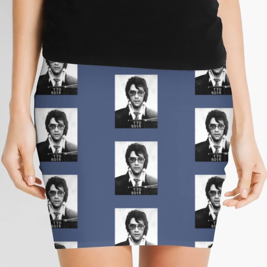 Discover VINTAGE MUGSHOT ELVIS - Elvis Presley - Women's Mini Skirts