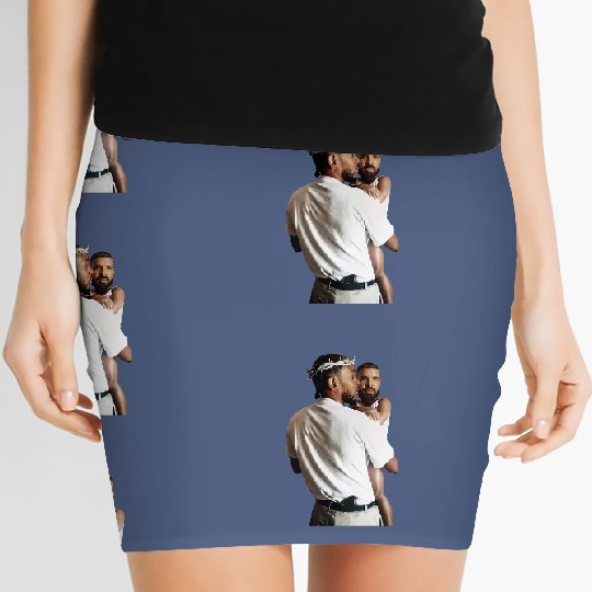 Discover Kendrick Lamar Holding Baby Drake Unisex Cotton Women's Mini Skirts
