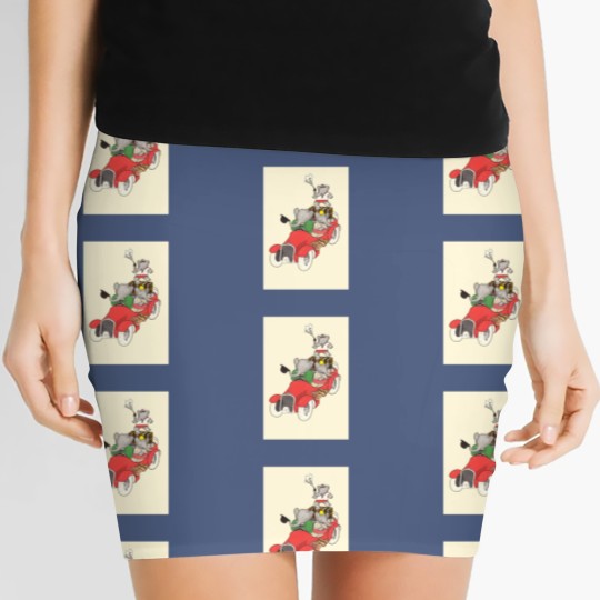 Discover Babar in a car Women's Mini Skirts