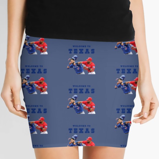 Discover Welcome To Texas Rougned Odor Jose Batista Punch Women's Mini Skirts
