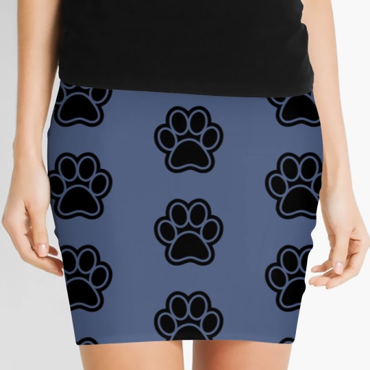 Discover Paw Print Women's Mini Skirts