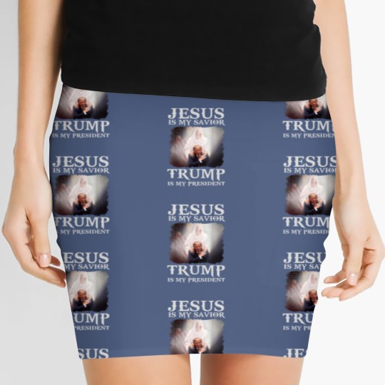 Discover Jesus Is My Savior Trump Is My President Women's Mini Skirts