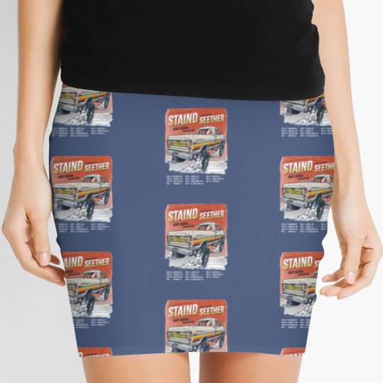 Discover Staind 2024 Tailgate Tour Women's Mini Skirts  Staind Band Fan Women's Mini Skirts  Tailgate 2024 Concert Sh
