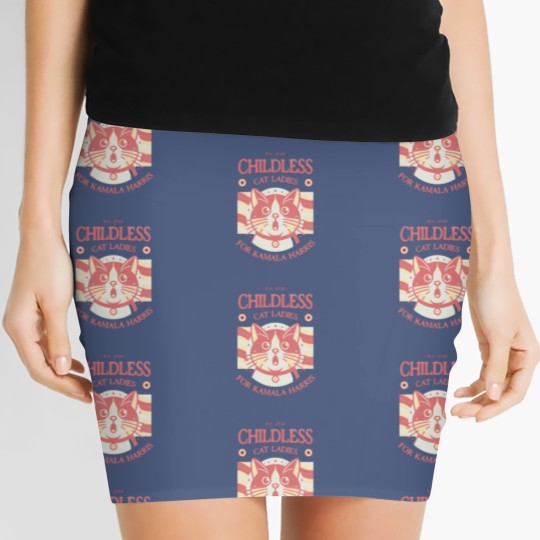 Discover Kamala Harris Women's Mini Skirts Childless Cat Ladies for Kamala