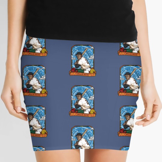 Discover WILLIE MAYS STAINED GLASS - Willie Mays - Women's Mini Skirts