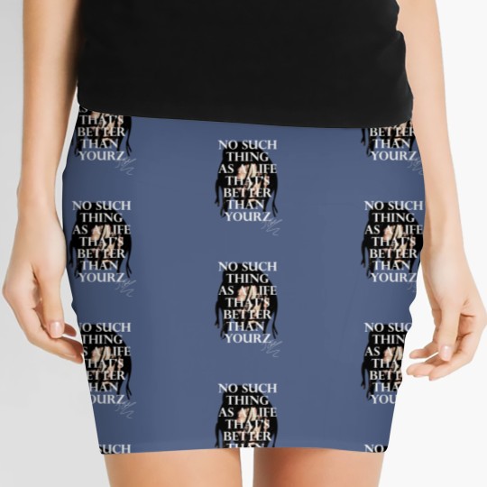 Discover J Cole Dreamville Love Yourz Lyrics Graphic Women's Mini Skirts Front and Back