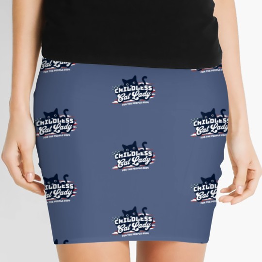 Discover Funny Kamala Harris 2024 Women's Mini Skirts, Childless cat lady Women's Mini Skirts, President Kamala Harris
