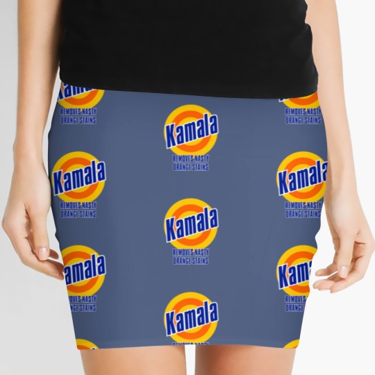Discover Kamala "Removes Nasty Orange Stains" DTG 190gsm Men's Women's Mini Skirts