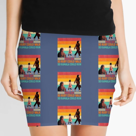 Discover Rosa Sat So Ruby Could Walk So Kamala Could Run Women's Mini Skirts, Kamala Harris