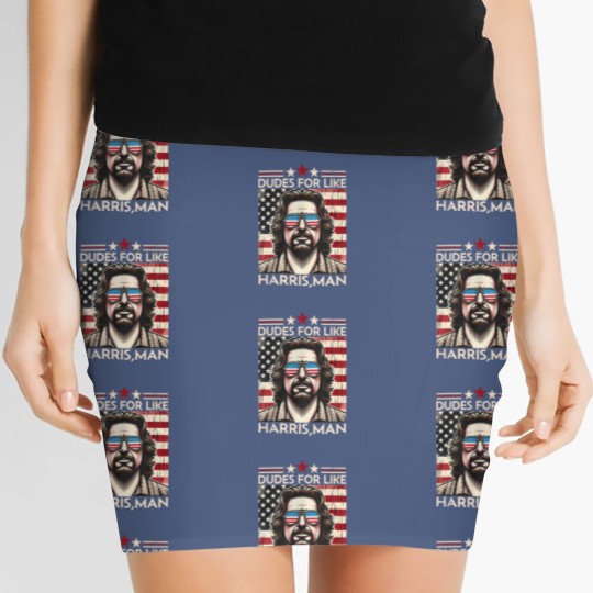Discover Dudes for like Harris Man Women's Mini Skirts, White Dudes for Harris, White for Kamala Harris 2024 Women's Mini Skirts