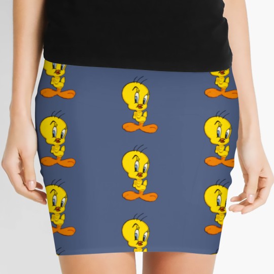 Discover Vintage 90s Warner Bros Tweety Bird Women's Mini Skirts XL White Crewneck