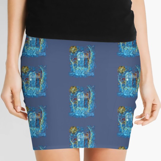 Discover Dr Who and the Daleks Mens Women's Mini Skirts Size M Short Sleeve Black