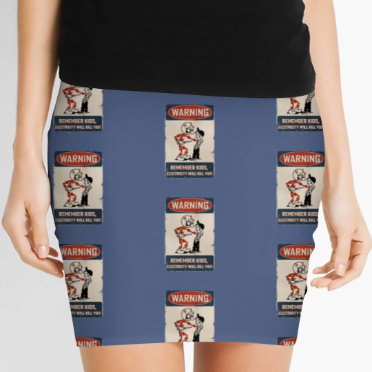 Discover vintage Electricity Will Kill You Kids Women's Mini Skirts