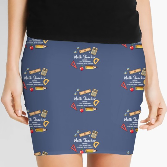Discover Math Teacher Mini Skirt - A Stylish Gift for Math Enthusiasts