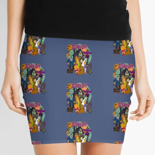 Discover Vintage Spooky Scooby-Doo Women's Mini Skirts: Haunted House