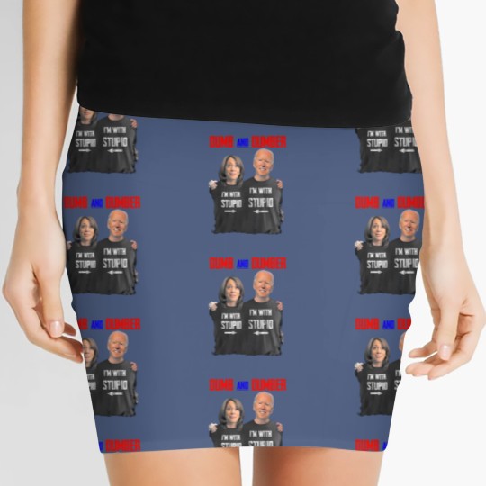 Discover Biden Harris Dumb and Dumber Trump 2024 Women's Mini Skirts, Take America Back Trump, President Trump Women's Mini Skirts
