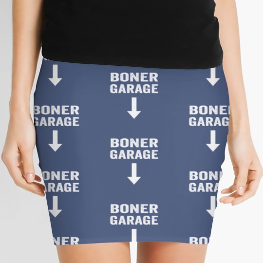 Discover Boner Garage Women's Mini Skirts Fuuny Joke