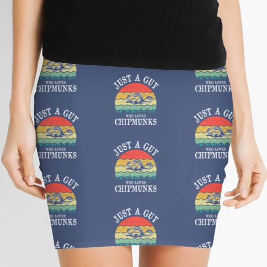 Discover Just A Guy Who Loves Chipmunks Women's Mini Skirts