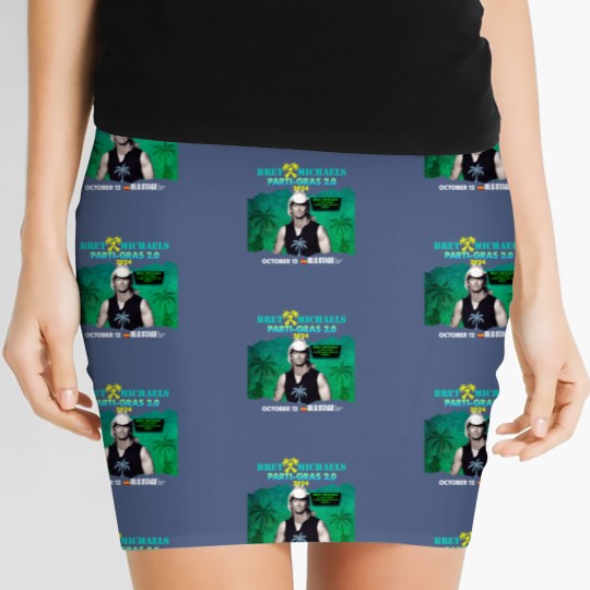 Discover New Popular!!! Bret Michaels Tour 2024 Gift For Fan Women's Mini Skirts