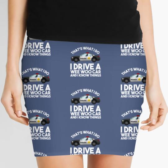 Discover Funny Police Officer Gift For Cop Law Enforcement Men Women Women's Mini Skirts