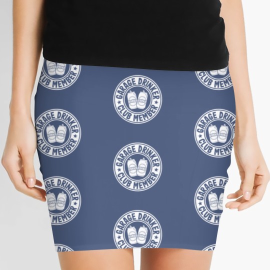 Discover Garage Drinker Club Member Day Beer Drinking Fat Women's Mini Skirts