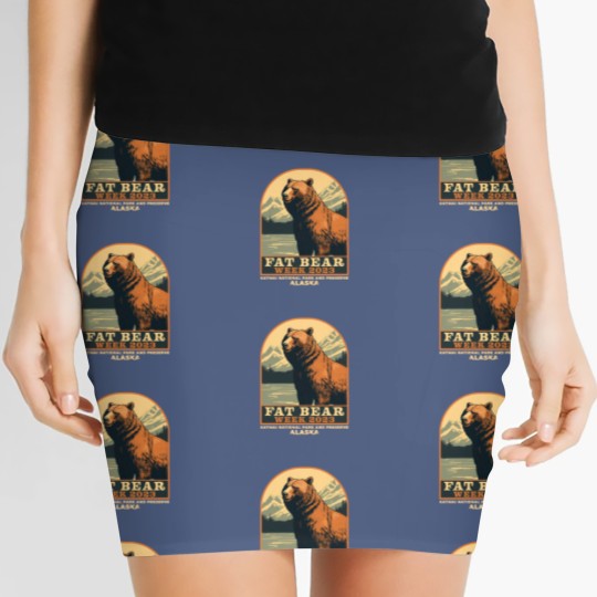 Discover fat bears week - vintage emblem 2024 Women's Mini Skirts