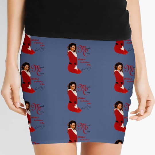Discover Mariah Carey Christmas Women's Mini Skirts, Mariah Carey Xmas