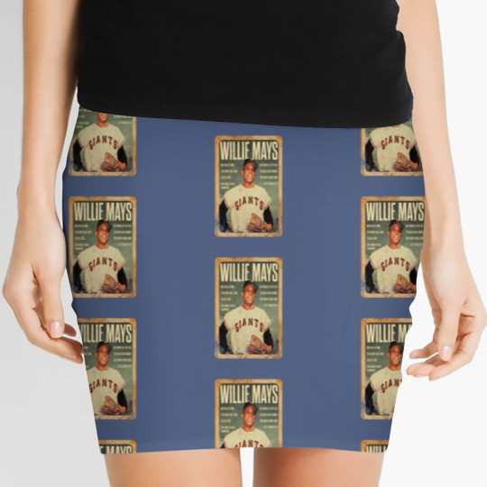 Discover Vintage Willie Mays Baseball Women's Mini Skirts, Willie Mays Tribute Women's Mini Skirts