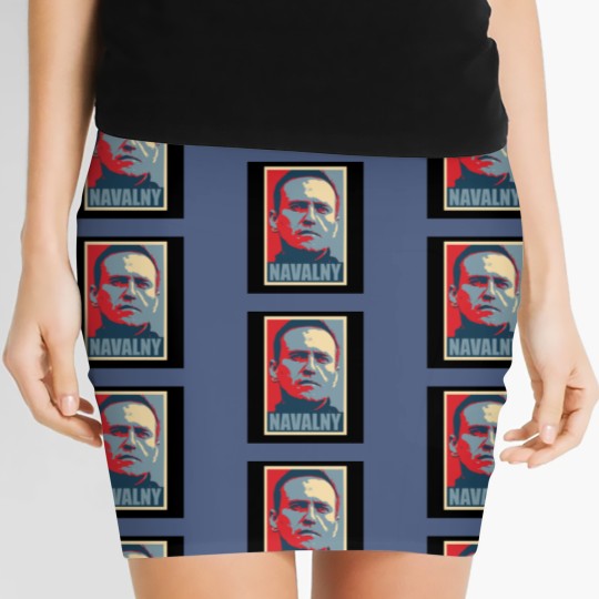 Discover Alexei Navalny Graphic Women's Mini Skirts, Alexei Navalny 1976-2024 Women's Mini Skirts