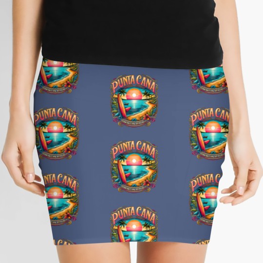 Discover Punta Cana Dominican Republic Vacation Beach Women's Mini Skirts