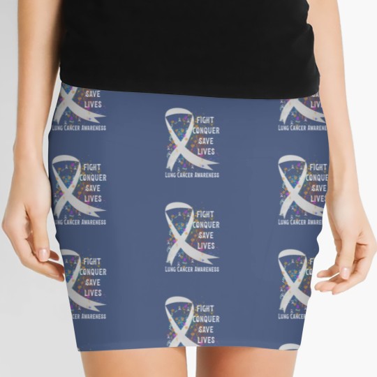 Discover Lung Cancer - Lung Cancer Awareness - Women's Mini Skirts