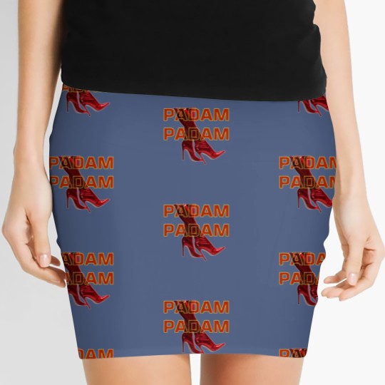 Discover PADAM PADAM Red Fierce Boots Short Sleeve Women's Mini Skirts