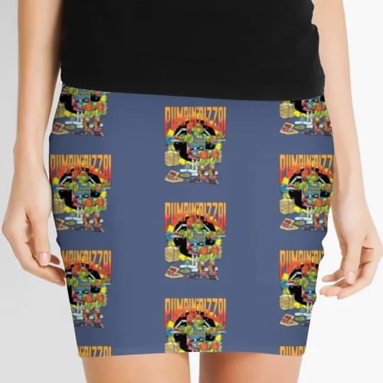 Discover Pumpin' Pizza - Ninja Turtles - Women's Mini Skirts