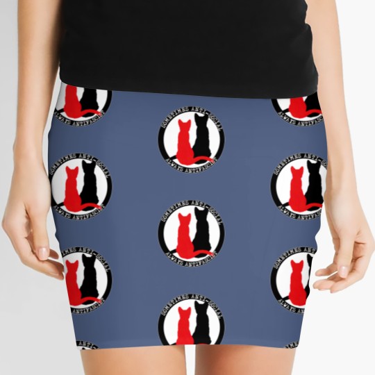 Discover Antifa Cats Women's Mini Skirts