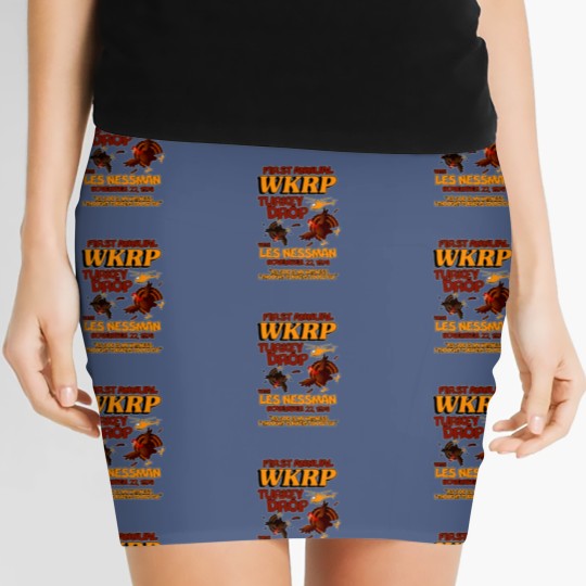 Discover Thanksgiving 1st Annual WKRP Turkey Drop Women's Mini Skirts